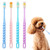 4 Pcs Cat Toothbrush 360, Deep Teeth Cleaning Cat 360 Toothbrush, 360 Toothbrushes Cat Soft Bristle Multi-Color, 360° Pet Toothbrush Round Design for Small Dogs Cats Dental Care