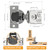 Chibery 30 Pack 1-5/16" Overlay 4D Soft Close Concealed Hinges for Face Frame Door, Adjustable Closing Speed, Smooth Slow Self Close Hinges, Satin Nickel, 105° Open Angle Stainless Steel Cabinet Hinge