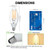 Dusk to Dawn LED Light Bulbs Outdoor, 5W Equivalent 40W, 10 Pack