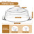 New Upgrade Glass Microwave Cover for Food with Ceramic Handle & Screw