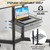 BONTEC Rolling TV Stand with Tilt, Mobile TV Cart for 32–85 Inch TVs, Black
