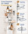 SEIRIONE Rustproof Corner Shower Caddy Tension Pole for Bathroom Organizers