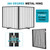 Snagle Paw Free Standing Dog Gate, 52" W x 30" H, 2 Panels, Black