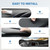 FIILINES Dash Cover for 2015-2024 Dodge Challenger, Dashboard Mat Exact Fit for Challenger Interior Accessories Dashboard Pad Carpet Dash Mat Sunshade Non-Slip Polyester Protector No Glare Black