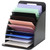 Clipboard Holder Wooden Storage Clipboard Holder Rack - with Raised Side Panel Black Clip board Organizer - for Classroom Office School Teacher Organizing (Clip Boards Not Included)