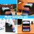 Clipboard Holder Wooden Storage Clipboard Holder Rack - with Raised Side Panel Black Clip board Organizer - for Classroom Office School Teacher Organizing (Clip Boards Not Included)