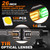 ASPL 26inch 126 LED Rooftop Emergency Strobe Lights Bar Double Side Flashing Safety Warning Traffic Advisor Light Bar Hazard Snow Plow Light for Trucks Vehicles Construction Tow Pickup(Amber/Green)