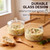 54 OZ Clear Cooking Pot with a Long Wooden Handle and Pan Set