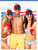 Jiuguva 4 Pcs Propeller Hat Rainbow Clown Hat Y Back Style Suspenders Bow Tie Striped Socks Set for Adult