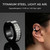 Reusable Ear Corrector for Protruding Ears, No-Glue Titanium Steel Ear Cuff Prominent Ear Pinning Device, Ergonomic Hinge Clip for Adults Women Men, Painless Alternative to Ear Tape, Black