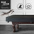 Heavy Duty Leatherette Billiard Pool Table Cover, Waterproof & Tearproof Cover for Pool Table 7/8/9FT (Black Charcoal/Matte, 8FT-(100"LX 56"WX 8“H))
