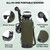 Vevitts Portable Shower 2.1 Gallon (8L), Camping Shower with 10 Mode Shower Head, Portable Beach Shower for Surfing, Camping & Van Life – Outdoor Rinse Kit with Hand Pump