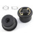 Lokatall Office Chair Castors, 4 Pack Glide Castors for Office Chair Wheel Replacement Silent Caster for Furniture Plastic Swivel Castor Wheels Universal Rolling Chair Wheels, 50mm Diameter (Black)