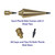 AWF PRO Plumb Bob Kit - 16 oz and 8 oz Solid Brass Plumb Bobs, 14 ft Retractable Line Reel with Magnetic Base, 2 Pencils, Pencil Sharpener, Carrying Case