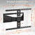 PUTORSEN Ultra-Slim TV Wall Mount for Most 43-90 Inch TVs, Max 110 Lbs