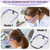 Dilzekui Magnifying Glass w/Light,1.5X-5X Magnifying Glasses Acrylic Lenses