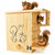 Firmlly Extra Large Outdoor Squirrel House with Upgraded Metal Latch – Wooden Squirrel Nesting Box with Double Rest Platforms, Side Panels, Ventilated Design for Backyard Wildlife