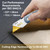 Harita Utility Knife Blades, 60 Pack Standard Replacement Blades for Heavy Duty Utility Knives and Box Cutters, SK2 Razor Blades, Titanium Fully Plated, Never Rust, Extra Durable