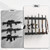 Nonkky Gun Rack for Wall, Indoor Gun Racks Wall Mount, Adjustable Rifle-Rack Heavy Duty Steel Vertical 4/8/12-Slots, Shotgun Wall Mounted Closet Display Rack