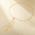 Pregeckit Star of David and Jewish Hebrew Chai Pendant Long Necklace Sweater Chain Hexagram Judaism Stainless Steel Jewelry (gold)