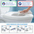 Plexon Soft Cushioned Toilet Seat, Elongated White, Slow-Close Lid & Seat, Quick-Release Hinge, Easy To Clean & Change