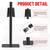 2Pcs Traffic Safe Cone Holder for Truck Beds Trailers, Horizontal Mount