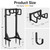 Garden Hose Holder Stand, Freestanding Heavy Duty Metal Hose Holder with Stable Base and Tool Hooks, Rustproof Water Hose Storage Rack for Outside Yard Lawn