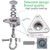 9M Stainless Steel Hanger with Smooth Swing Bearings, Heavy Duty 180°+360° Swivel Swing Hook, 1500 lb Capacity Playground Yoga Hammock Chair Rope, sandbag Porch Swing Bag Sleeve