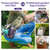 Paxiyu Garden Tool Belt for Women & Men, Wide Denim Garden Apron with 5 Pockets, Adjustable Utility Tool Pouch for Gardening, Florist, DIY & Craft, Purple