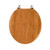 Toilet Seat, Solid Wood, Bamboo, High Gloss Finis, PIKLiDS (Round)