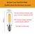 SHUWDKAR E14 LED Bulb 40 Watt Equivalent E14 Candelabra Bulb 2700K