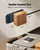 Brown Extension Cord, SUPERDANNY Flat Plug Power Strip Surge Protector, 5Ft