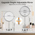 Nicesail 19 Inch Tall Makeup Mirror with 10X Magnification, Make up Mirror 8 Inch Double-Sided, Table Mirror with Pedestal for Shaving, Standing Mirror Height Adjustable Chrome Finish (8 Inch, 10X)