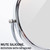 Nicesail 19 Inch Tall Makeup Mirror with 10X Magnification, Make up Mirror 8 Inch Double-Sided, Table Mirror with Pedestal for Shaving, Standing Mirror Height Adjustable Chrome Finish (8 Inch, 10X)