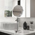 Nicesail 19 Inch Tall Makeup Mirror with 10X Magnification, Make up Mirror 8 Inch Double-Sided, Table Mirror with Pedestal for Shaving, Standing Mirror Height Adjustable Chrome Finish (8 Inch, 10X)