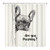 ANNA QUEEN French Bulldog Bathroom Curtain Funny are You Pooping Shower Curtain with Hooks 72 x 72 Inches Bathroom Curtain Decor Shower Curtain Waterproof Machine Washable