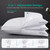 Three Geese Adjustable Layer Goose Feather Pillow,Assemblable Bed Pillow,100% Soft Organic Cotton Cover,Good for Side and Back Stomach Sleeper, Queen Size,Packaging Include 1 Pillow