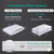 Three Geese Adjustable Layer Goose Feather Pillow,Assemblable Bed Pillow,100% Soft Organic Cotton Cover,Good for Side and Back Stomach Sleeper, Queen Size,Packaging Include 1 Pillow