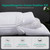 Three Geese Adjustable Layer Goose Feather Pillow,Assemblable Bed Pillow,100% Soft Organic Cotton Cover,Good for Side and Back Stomach Sleeper, Queen Size,Packaging Include 1 Pillow