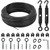 hannger String Light Hanging Kit, All-Black Globe String Lights Suspension
