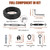 hannger String Light Hanging Kit, All-Black Globe String Lights Suspension