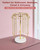 Necklace Holder Organizer with 22 Hooks, Metal Necklace Stand with Weighted Base, Jewelry Holder Stand for Necklaces and Bracelets, Anti-Tangle Jewelry Display Stand for Dresser & Vanity (Gold)