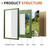 Chrspk 11x14 Wavy Picture Frame with 8x10 Mat, 11x14 Wood Frame, Real Glass