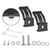 Muto-Beam Mounting Brackets for LED Lights, 2PCS Universal Adjustable Base Brackets for LED Pods Light Bars Bracket for Truck Driving Light Bracket for UTV ATV Car Fog Light