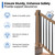 Muzata 20 pcs Deck Railing Brackets Connectors for 2x4 Wood Post WT11