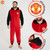 Manchester United F.C. Mens Pyjamas, Fleece Mens Pyjamas, Football Gifts For Men (Red, L)