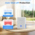 Dehumidifiers for Home, 95 OZ Water Tank Dehumidifier with Drain Hose, 1000 Sq.Ft Quiet Dehumidifiers for Bathroom Bedroom Basement RV, Timer, Auto Shut-Off, 7 Color Light, Aromatherapy, White