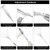 Buyplus Adjustable Garden Leaf Rake - 24 to 63 Inch Telescopic Metal Expandable Folding Leaves Rake, Metal Rakes for Leaves, Yard Rakes for Lawn Yard, Flowers Beds, Sliver