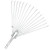 Buyplus Adjustable Garden Leaf Rake - 24 to 63 Inch Telescopic Metal Expandable Folding Leaves Rake, Metal Rakes for Leaves, Yard Rakes for Lawn Yard, Flowers Beds, Sliver