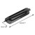 Klanata 2 Piece Car Side Vents, Air Flow Splash Guard Vents for Automotive Intake Grille and Decorative Sticker (Black Gray)